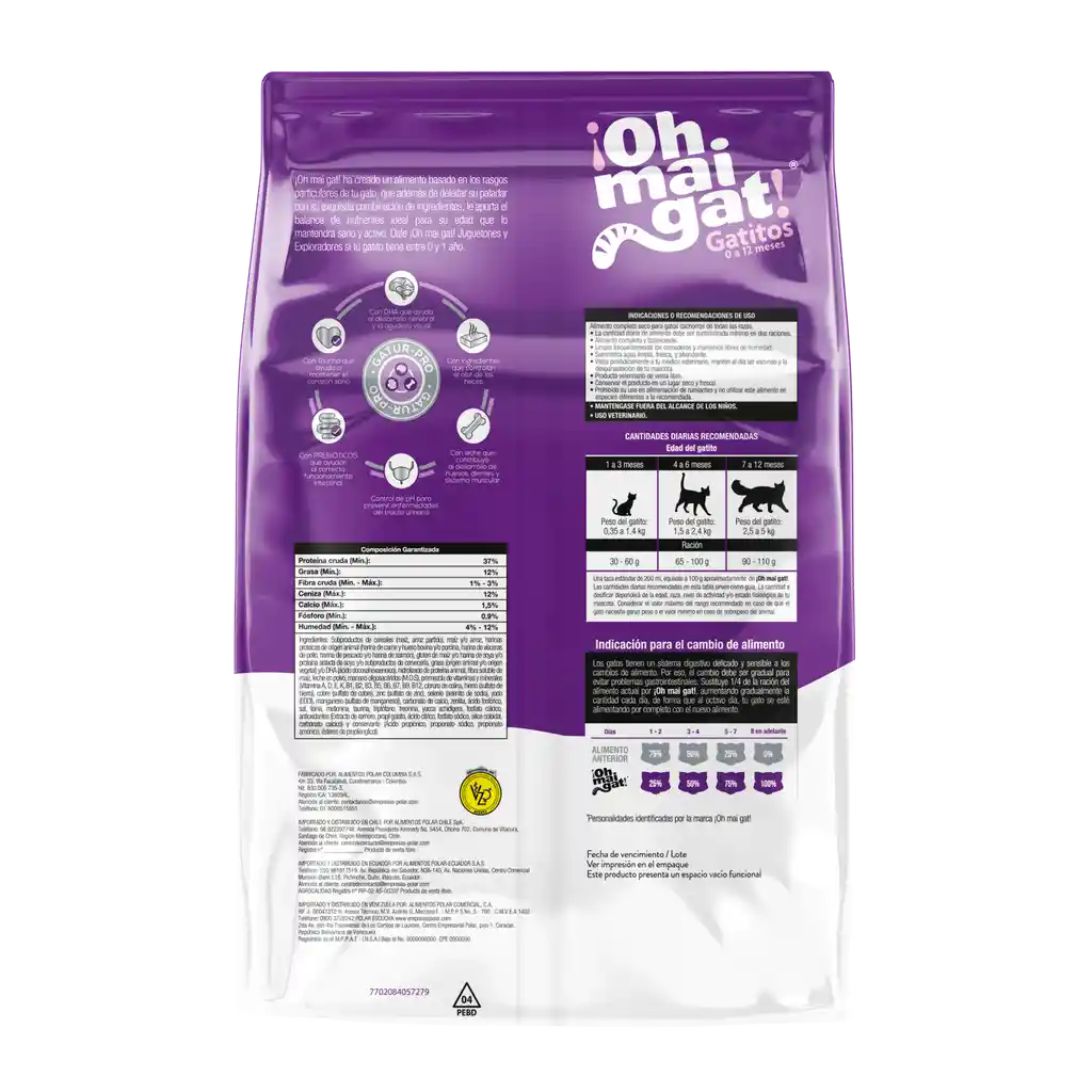 Ohmaigat Alimento para Gatitos Juguetones 8kg