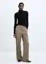 Camiseta Perseo Negro Talla S Mujer Mango