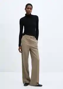 Camiseta Perseo Negro Talla S Mujer Mango