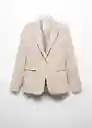 Blazer Americana Boreal Topo Talla 52 Mujer Mango