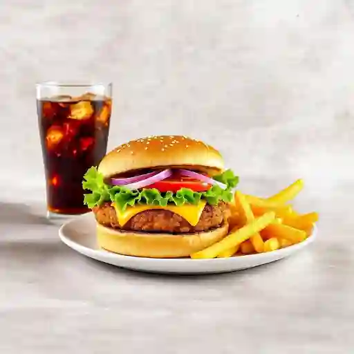 Hamburguesa Pollo Especial En Combo