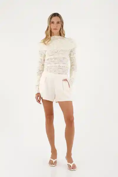 Short Nómada Blanco Talla 02 M