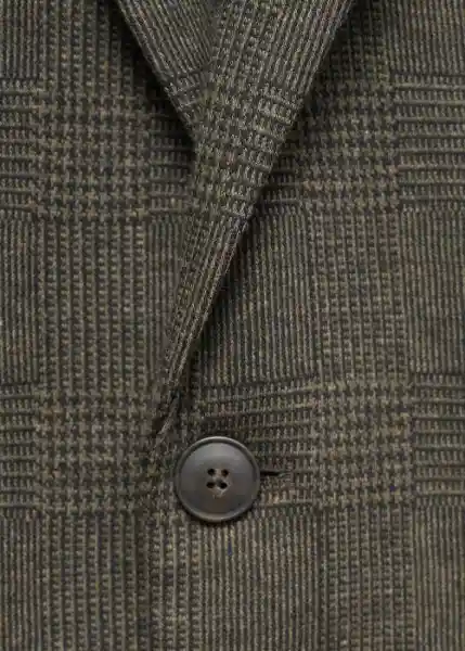 Blazer Americana Aneto Gris Talla 46 Hombre Mango