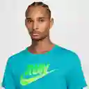 Nike Camiseta M Run Energy Miler Top Manga Corta Hombre Verde M