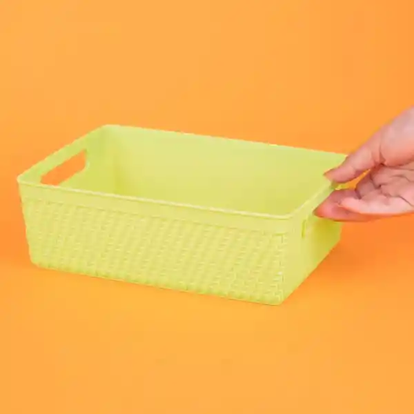 Organizador de Plástico Verde 24 cm Miniso