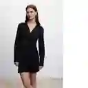 Vestido Delo Negro Talla 24 Mujer Mango