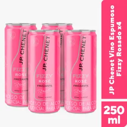 4x JP Chenet Vino Espumoso Fizzy Rosado