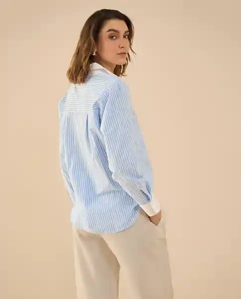 Camisa Azul Altamar Ultraoscuro Talla S 612G011 Esprit