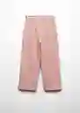 Pantalón Berlín Rosa Talla 14 Niñas Mango