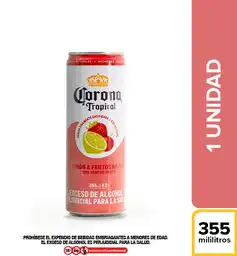 Corona Bebida Tropical Sabor a Limón y Frutos Rojos