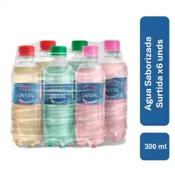 Agua Saborizada Cristal X6 Surtida Pet (1800 Ml)