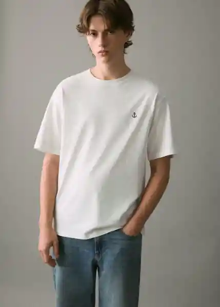 Camiseta Captain Offwhite Talla 23 Teen Niños Mango