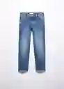 Jean Regular Tejano Medio Talla 06 Niños Mango