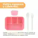 Contenedor Para Alimentos Rosa y Blanco 1300 mL Miniso