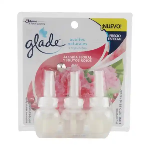 Glade Ambientador Aceite Alegría Floral Liquido Repuesto