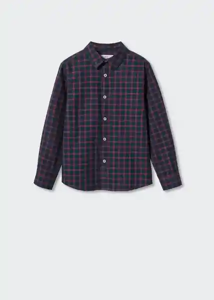 Camisa Rafa Burdeos Talla 14 Niños Mango