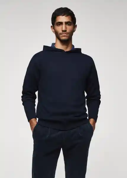 Saco Jersey Tenh Navy Talla XXL Hombre Mango