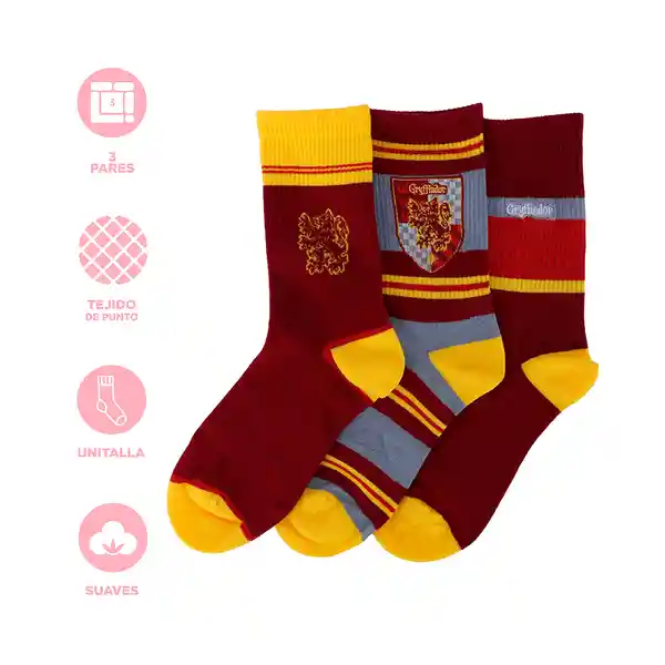 Medias Serie Harry Potter Gryffindor Miniso