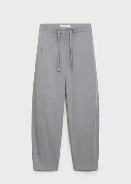 Pantalón Barile Gris Talla 40 Mujer Mango