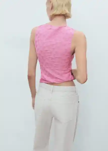 Top Acadia Rosa Pastel Talla M Mujer Mango
