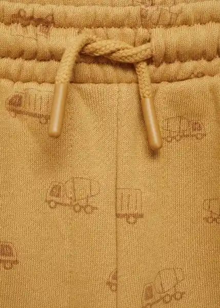 Pantalón Aop Truck Ocre Talla 70 Niños Mango