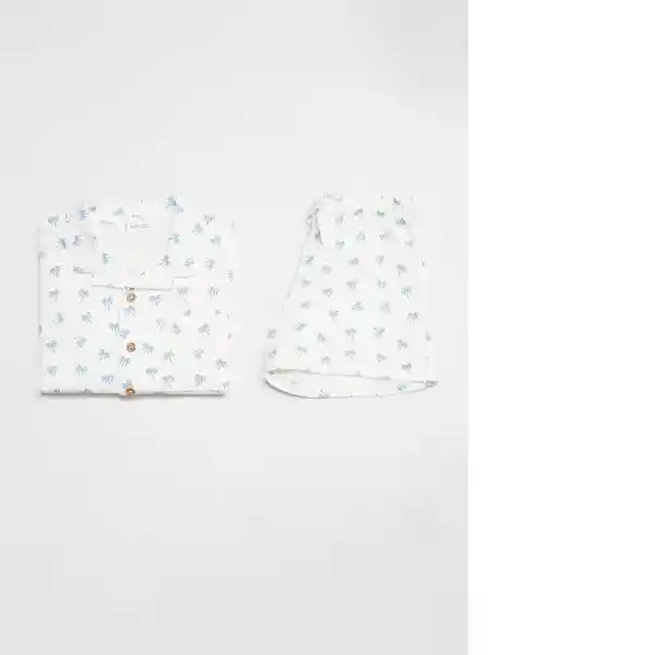 Pijama Palmpy Off White Talla 70 Niños Mango