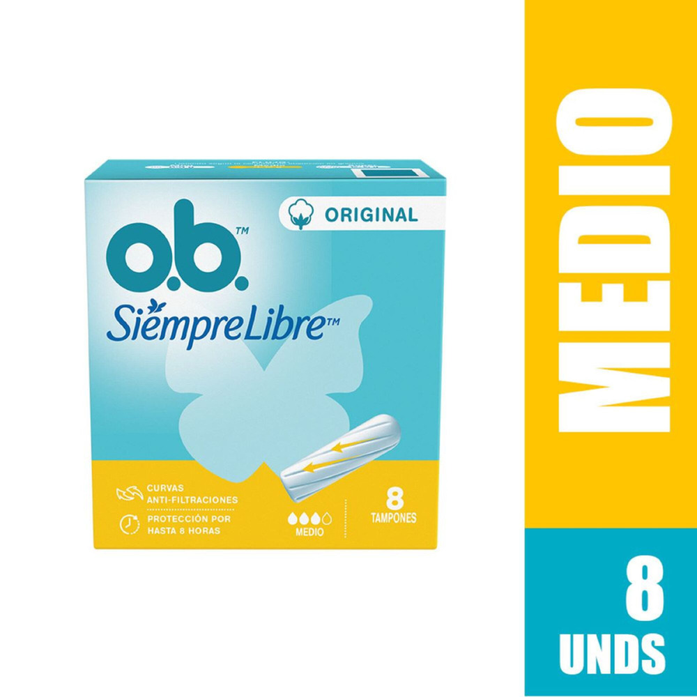 Tampón o.b.™ Original Medio x8 und