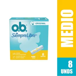 Tampón o.b.™ Original Medio x8 und