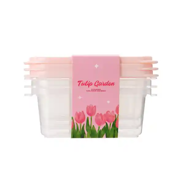 Contenedor Para Alimentos Serie Tulip Garden Miniso