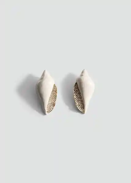 Pendientes Tamina Beige Talla 99 Mujer Mango