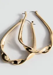 Pendientes Jade Oro Talla 99 Mujer Mango