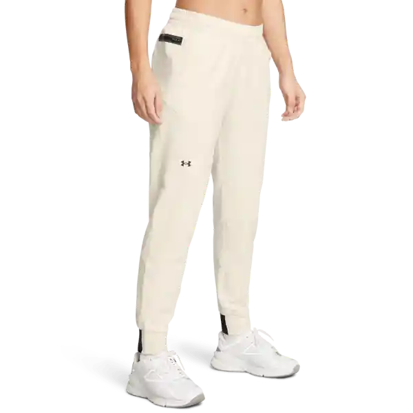 Under Armour Jogger Unstoppable Blanco Para Mujer Talla LG