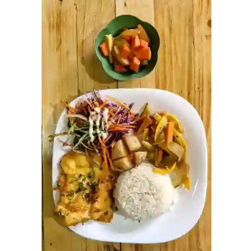 Almuerzo Pollo a la Plancha + Fruta