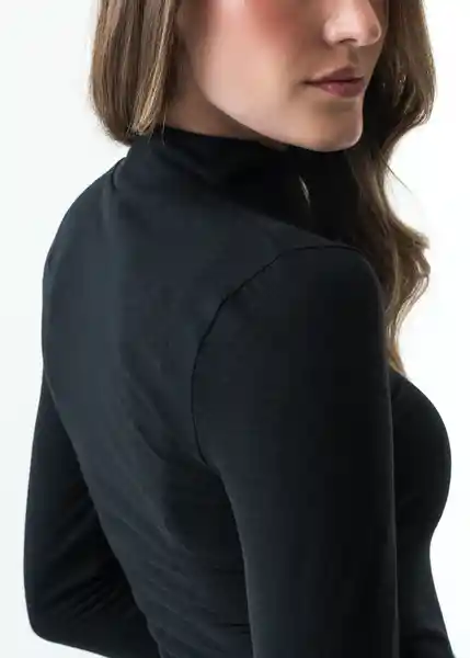Camiseta Mujer Negro Puro Ultraoscuro Talla L 503G030 Naf Naf