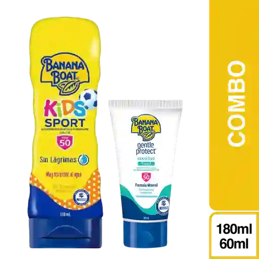 Combo Protector Solar Facial + Loción Sport Kids Banana Boat