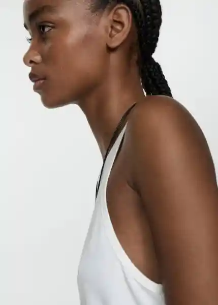 Top Bali Blanco Talla S Mujer Mango