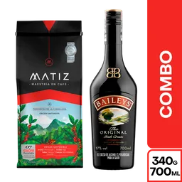Combo Matiz Café Tostado y Molido + Baileys Crema de Whisky