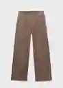 Pantalón Vermut Topo Talla 38 Mujer Mango
