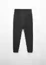 Pantalón Zipper Negro Talla 06 Niños Mango