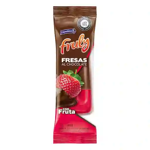 Fruly Helado Fresas al Chocolate
