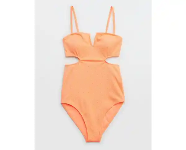 Traje de Baño Aerie Naranja Talla SMALL American Eagle