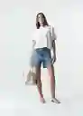 Camiseta Mujer Crudo Puro Claro Talla M 503G043 Naf Naf