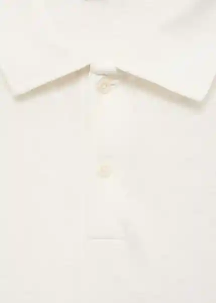 Camiseta Polo Amberes Blanco Talla M Hombre Mango