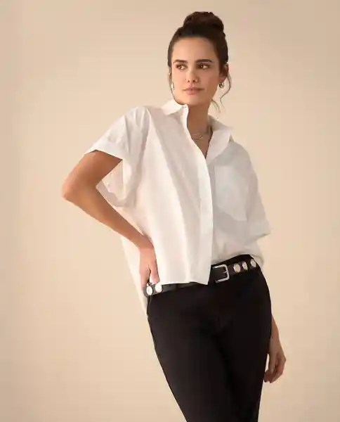 Camisa Blanco 0 Claro Talla L 411G002 Espirit