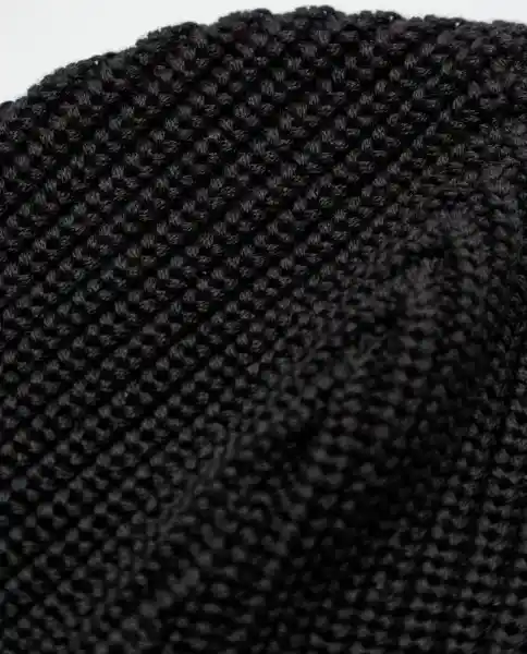 Gorro Tejido Craft Negro Sombrio Ultraoscuro Talla Uni Chevignon