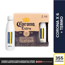 Corona Cerveza Extra +  Termo