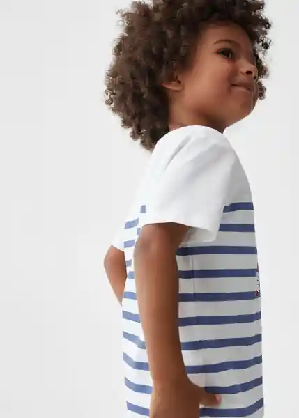 Camiseta Mstripes Off White Talla 72 Niños Mango