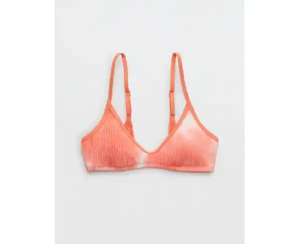 Top Traje de Baño Aerie Naranja Talla LARGE American Eagle