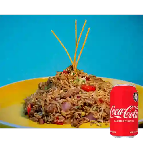 Combo Arroz Chaufa Mixto + Coca Cola Original 330Ml