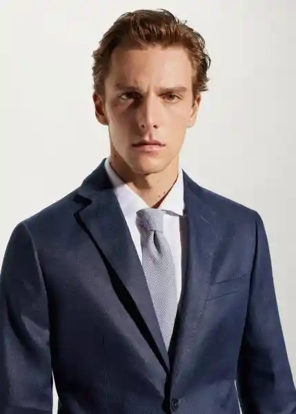 Blazer Americana Florida Navy Talla 48 Hombre Mango